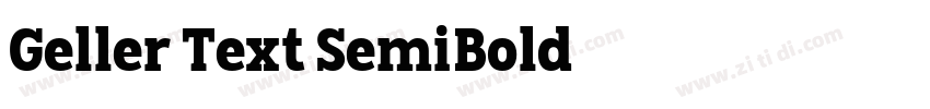 Geller Text SemiBold字体转换